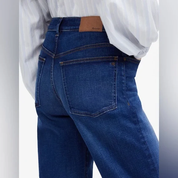 Madewell NWT Petite Perfect Vintage Wide-Leg Jeans Size 27P in Pipestone Wash - Picture 5 of 16